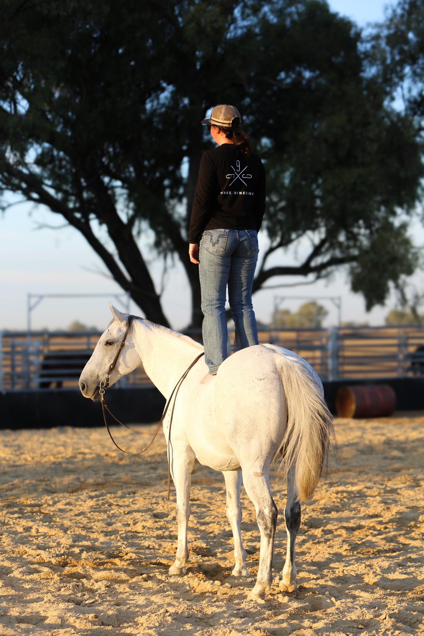 Three Nines signature black women's long sleeve