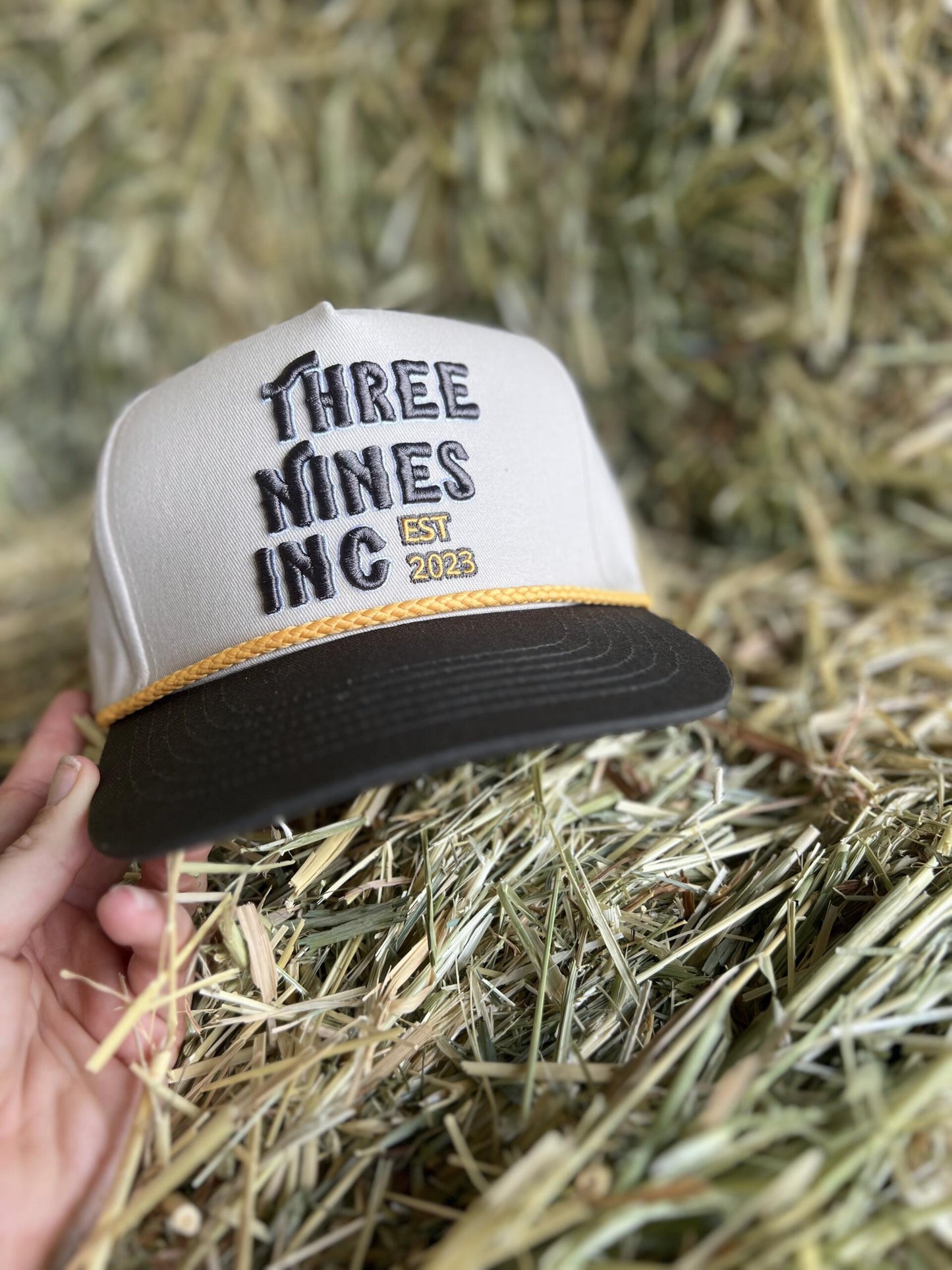 Retro Three Nines cap gray