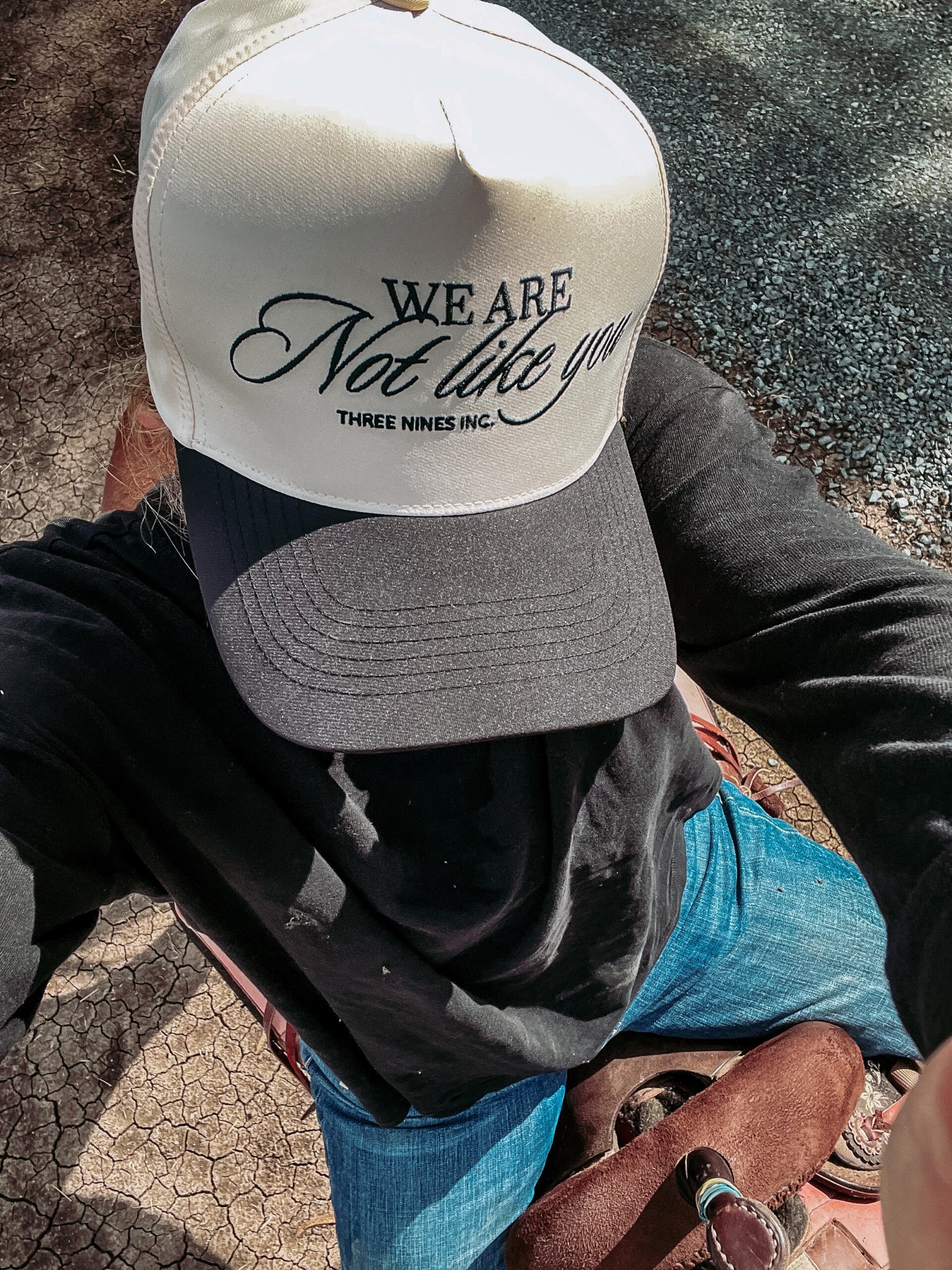 'We are not like you' cap.