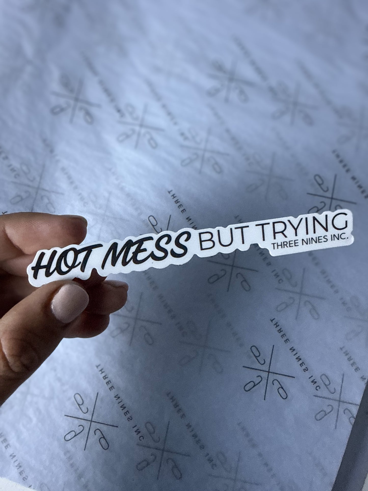 Three Nines inc. Slogan Stickers