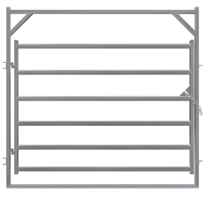Heavy duty walk through arena swing gates