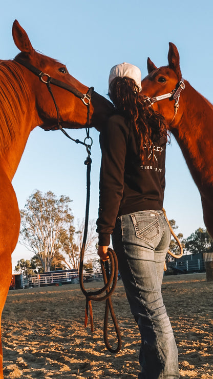 Three Nines signature black women's hoodie