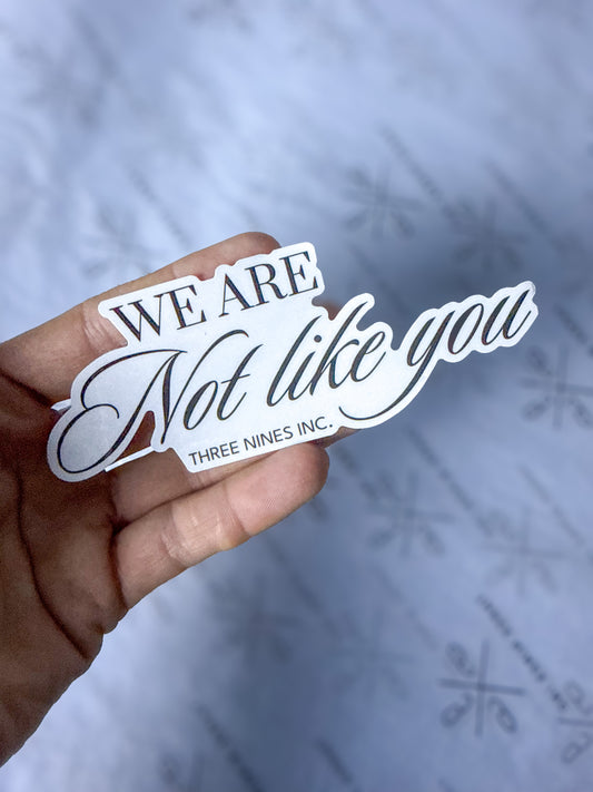 Three Nines inc. Slogan Stickers