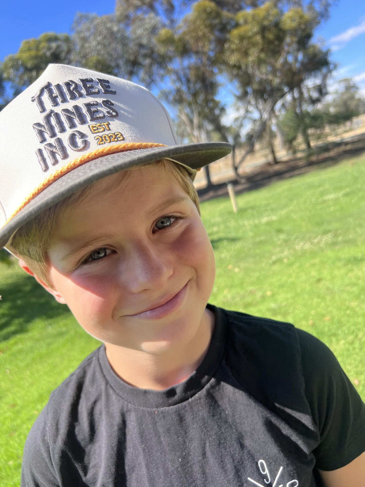 Retro Three Nines cap gray