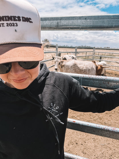 Three Nines signature black women's hoodie