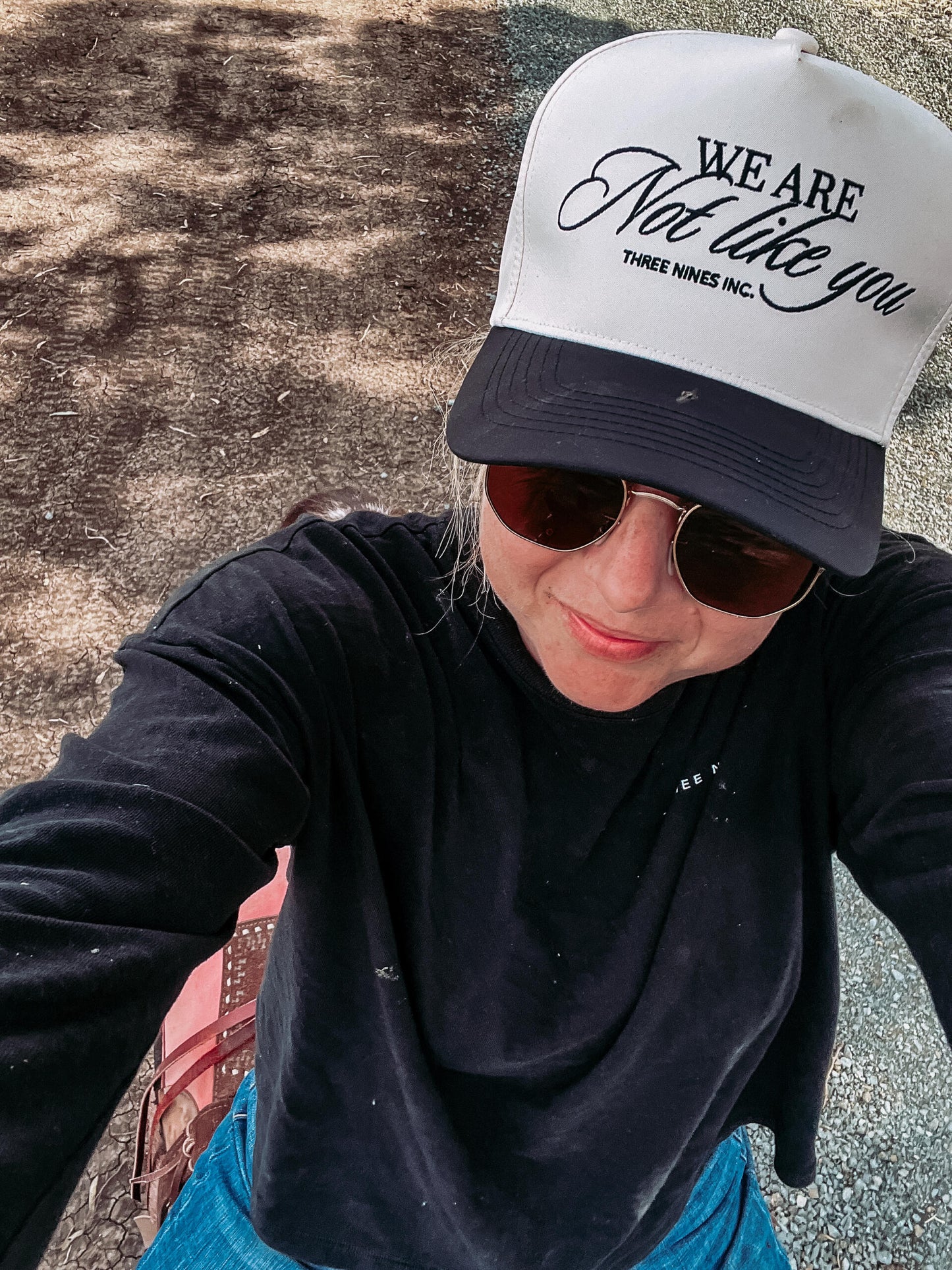 'We are not like you' cap.