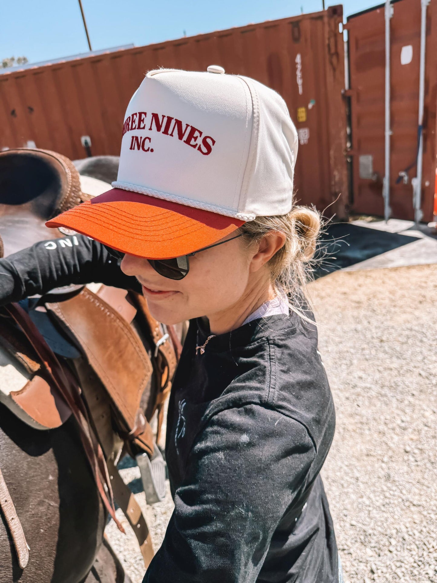 Three Nines Inc rope cap red