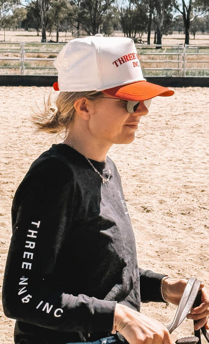 Three Nines Inc rope cap red