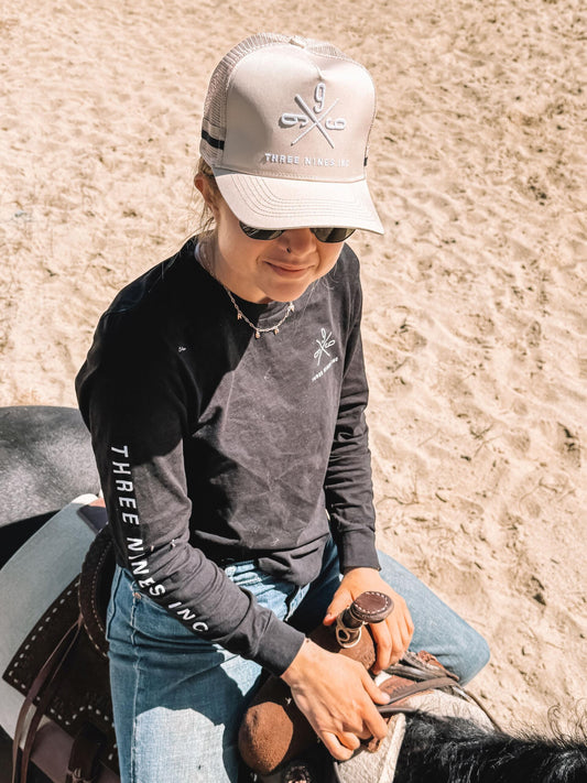 Three Nines Inc (bi**h) mesh back cream cap