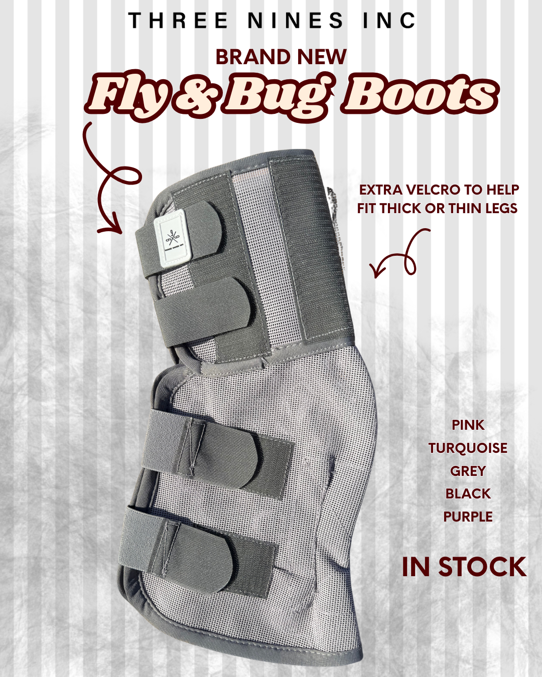 Three Nines inc. Equine fly boots - pack of 4