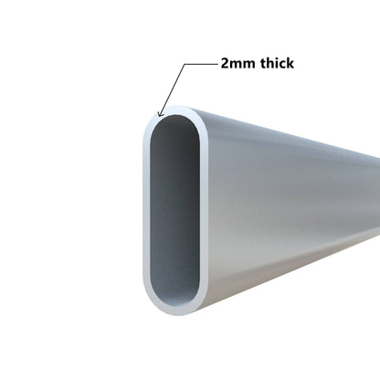 Cattle rail- single length 42mm x 115mm, 2mm thick, 6m long