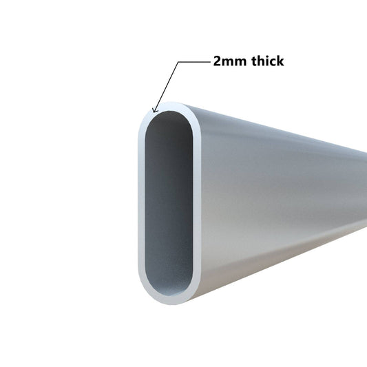 Cattle rail- single length 42mm x 115mm, 2mm thick, 6m long