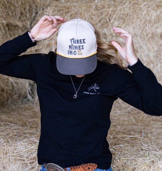 Retro Three Nines cap gray