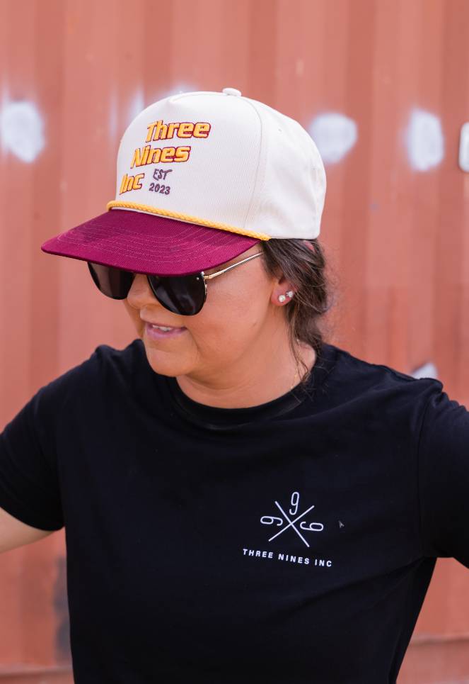 Retro Three Nines cap Maroon